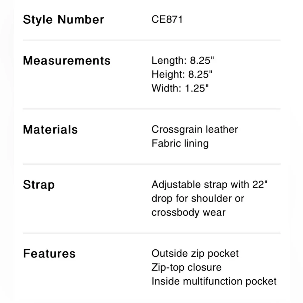 COACH Mini Rowan File Bag - Picture 8 of 8